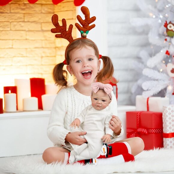 🆕20Inch Realistic Baby Mila With Weighted Cloth Body Toddler Girl Reborn Baby - Picture 6 of 12